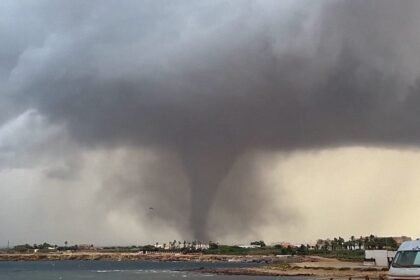 Rare waterspouts slam western Sicily, wrecking homes and a school