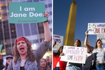 Watch: 'I am Jane Doe' protests across US call for end to sexual violence