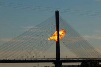 Russia strikes another major bridge across Kyiv's Dnipro river