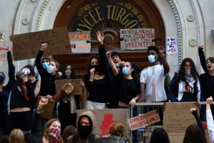 Live: Tens of thousands expected at Paris protests as unions join students