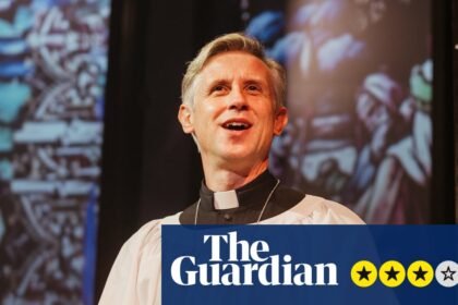 Murder Before Evensong review – the Rev Richard Coles’s village mystery squeezes into cosy theatre