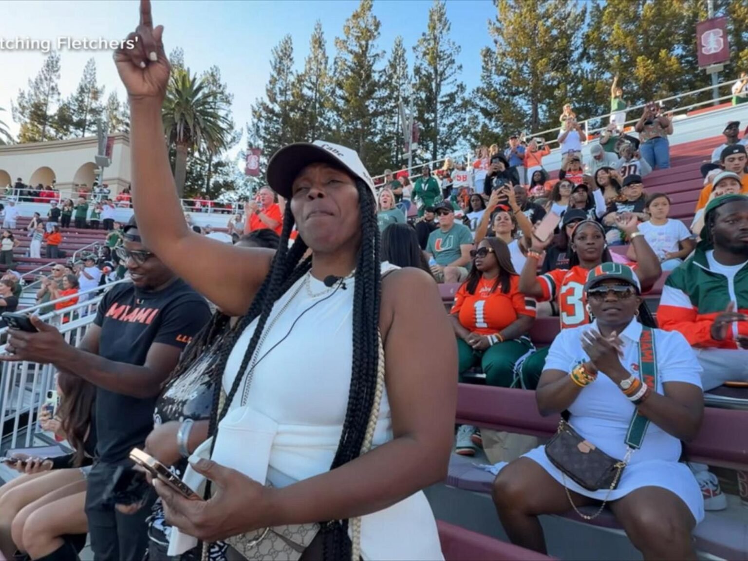 WATCH:  Mom with flying fear drives to all son's college football games
