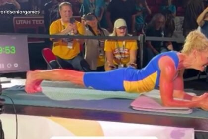 WATCH:  Grandmother breaks another planking record at 61