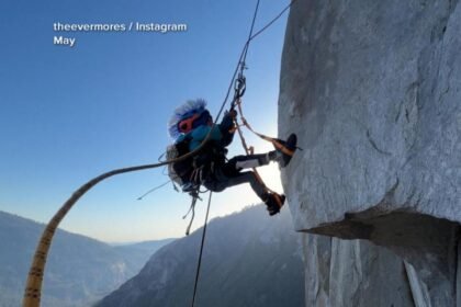 WATCH:  Man who took 7-year-old son rock climbing sparks parenting debate