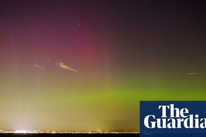 Skies across the UK illuminated by the northern lights