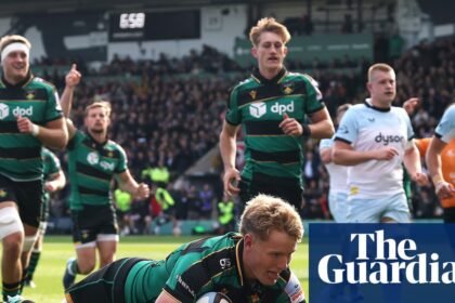 Sleightholme hat-trick fires up Northampton in 11-try blitz of Bath