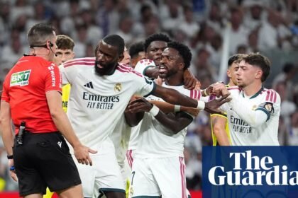 Real Madrid’s Vinícius Júnior sent off for hair pulling in victory over Villarreal