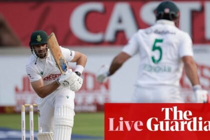 South Africa v Australia: first men’s cricket Test, day three – live