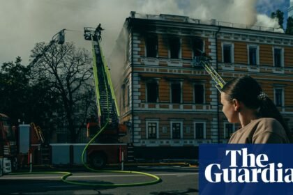 ‘The enemy is tearing our city apart’: terror in Kyiv as Russia ramps up attacks