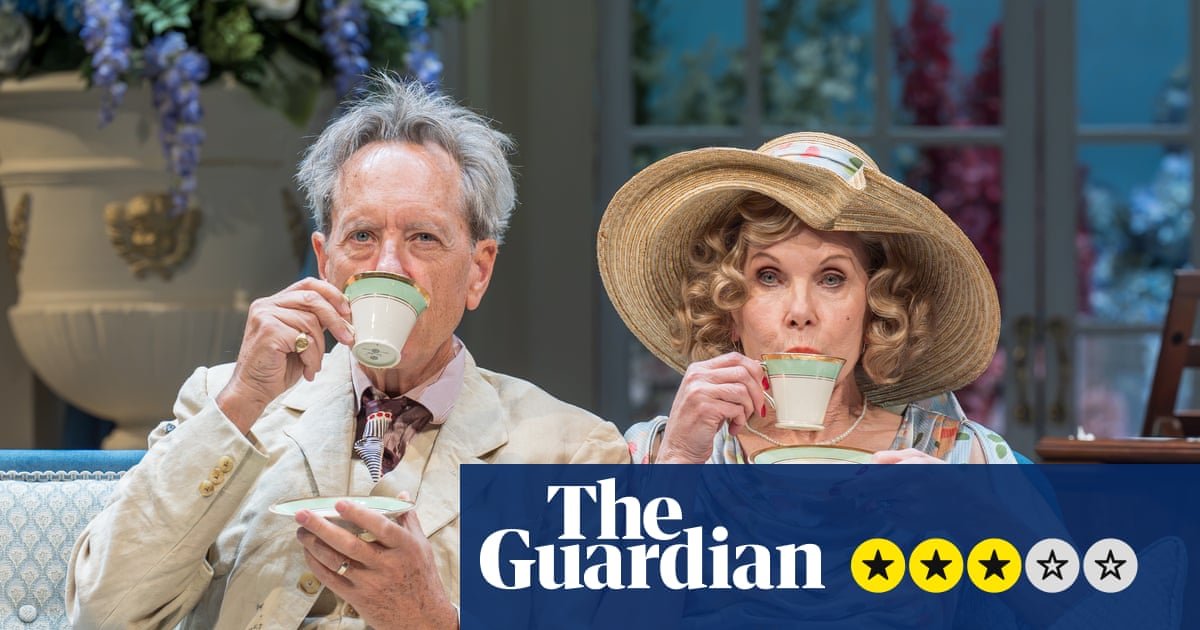 Hay Fever review – Richard E Grant and Christine Baranski host Coward’s country house shenanigans
