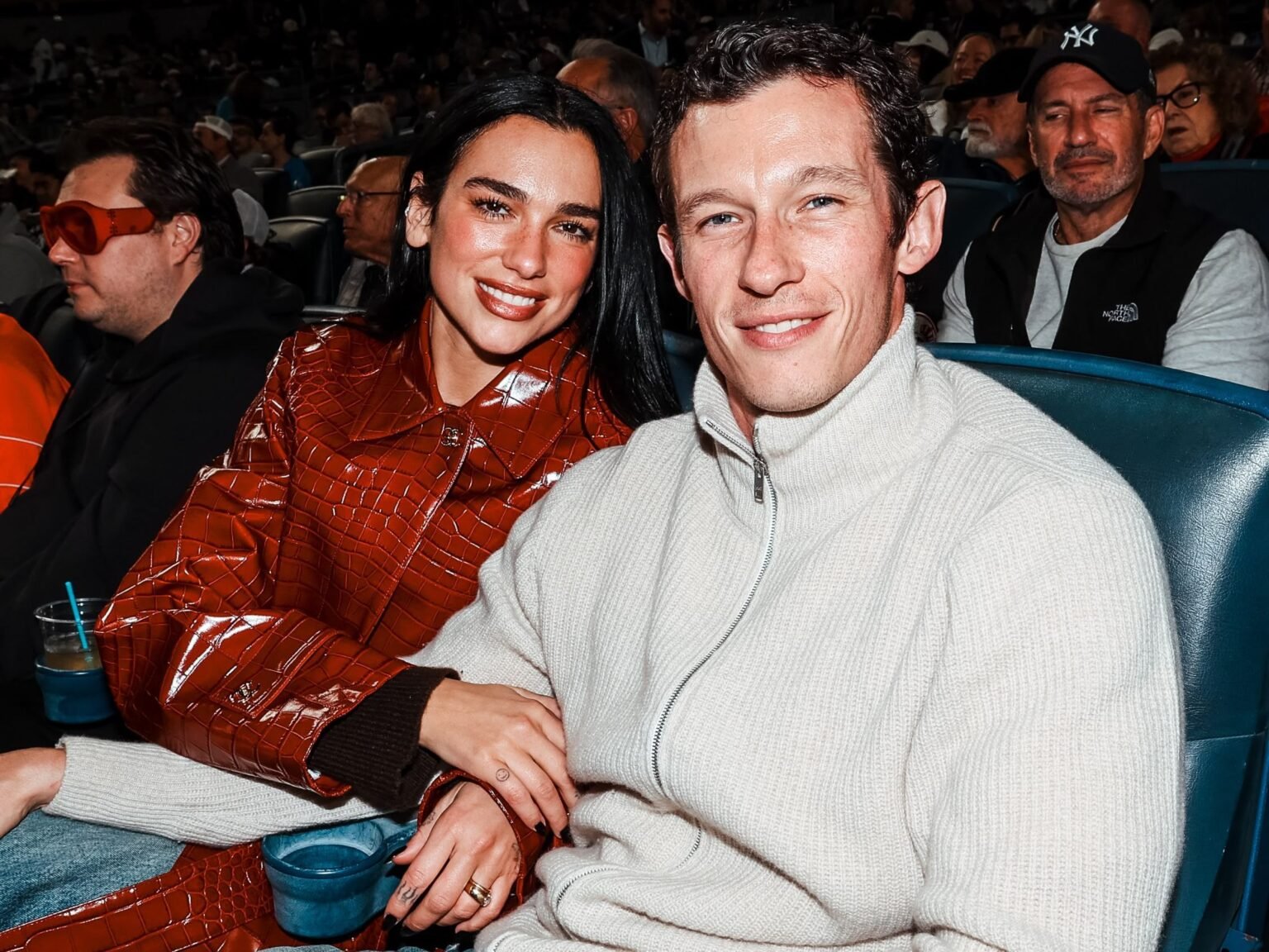 Date Night! Dua Lipa and Callum Turner Cheer on the Yankees