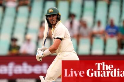 South Africa v Australia: first men’s cricket Test, day two – live