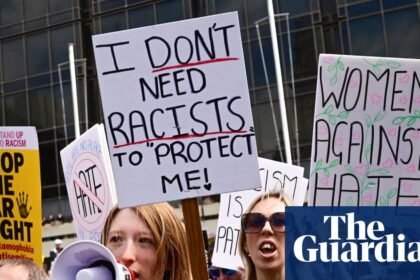 ‘Bully in every way’: domestic abuse survivors say ex-partners behind far-right UK street patrols