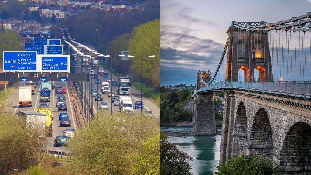 M4 junction closures and new Menai crossing in plans to tackle congestion on Welsh roads