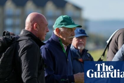 Celtic fans throw tennis balls at club owner Dermot Desmond during golf tournament