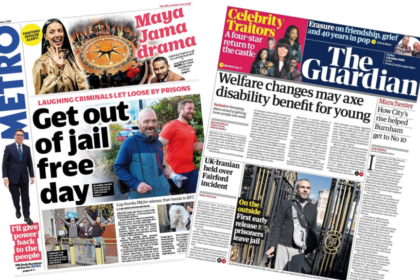 The Papers: 'Laughing criminals let loose' and 'Return to the castle'
