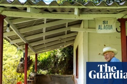 ‘Water yes, mining no!’: the 87-year-old farmer who became a nature hero in Colombia