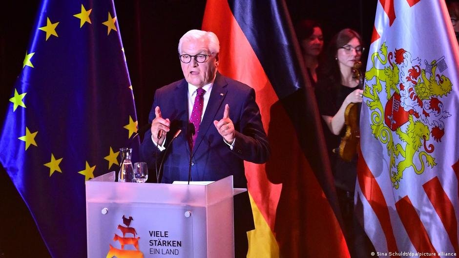 On German Unity Day, Steinmeier laments 'bitter setbacks'