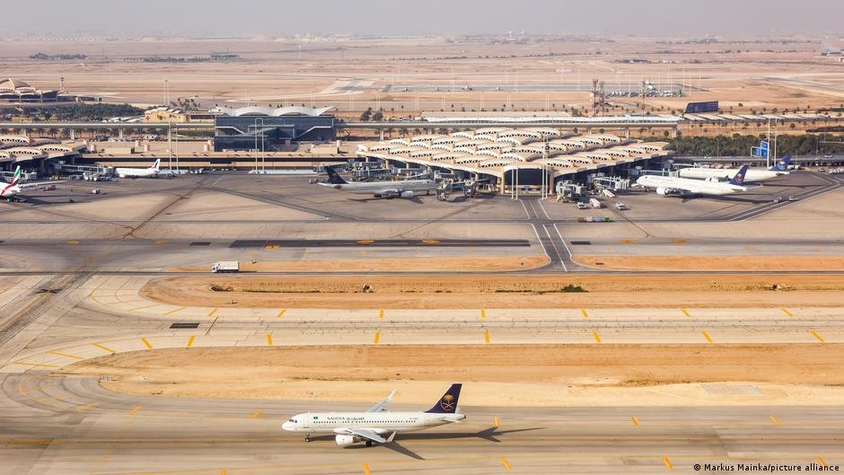 Saudi Arabia suspends operations at Riyadh airport after an attack causes multiple injuries