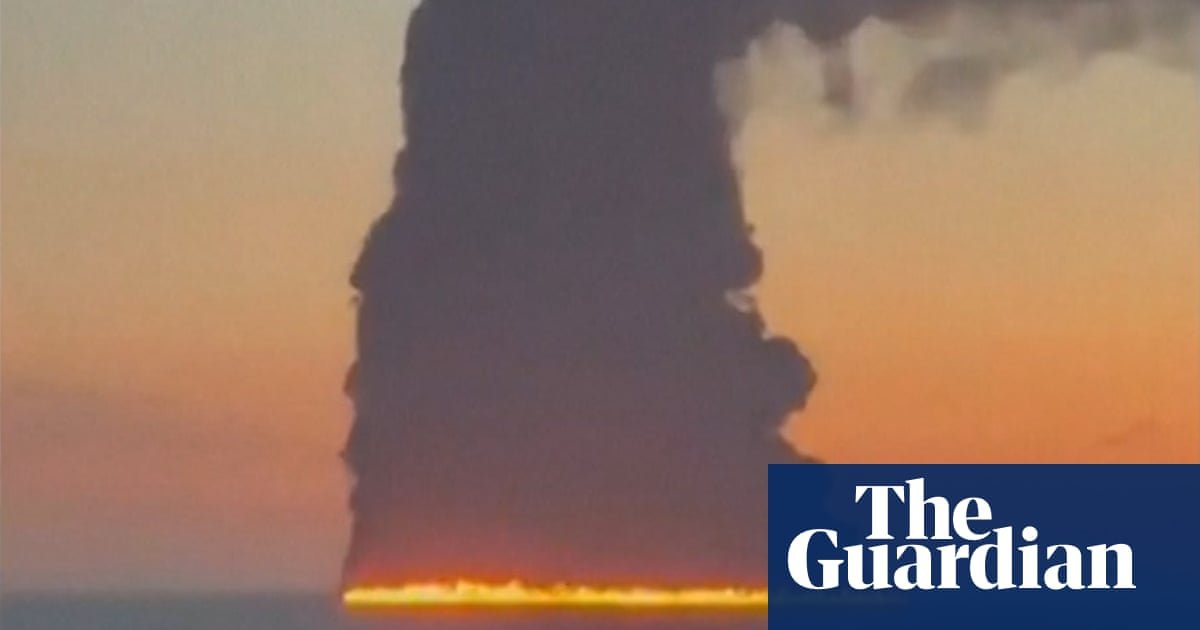 Naval drone hits oil tanker off Russian resort city Sochi, triggering massive blaze