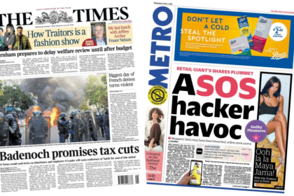 The Papers: 'Badenoch promises tax cuts' and 'Asos hacker havoc'
