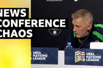 Chaotic end to Republic of Ireland news conference