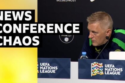 Chaotic end to Republic of Ireland news conference