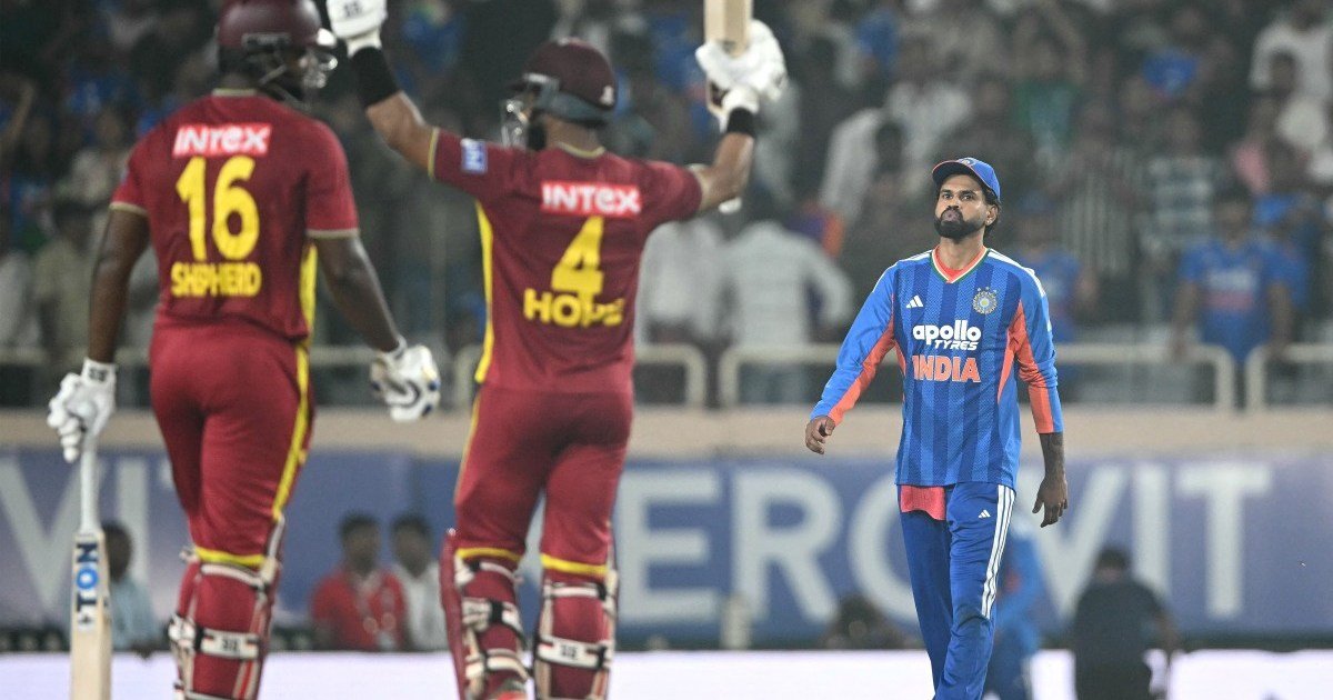 West Indies beat India as Hope’s hundred secures record T20 chase
