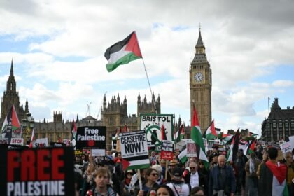 Photos: Thousands march across Europe to demand end to Israel’s war on Gaza