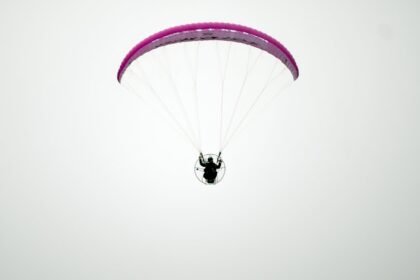 The air traffic controller who flies himself to work on a paramotor