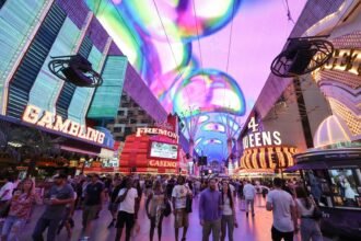 Woman claims she was tossed from mechanical genitals ride in Las Vegas bar and hurt