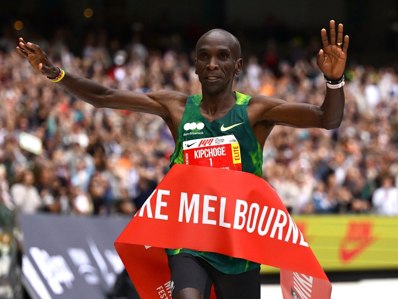Kenya’s Eliud Kipchoge wins his first marathon in three years in Melbourne