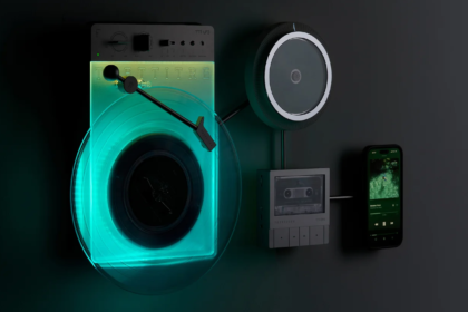 Trettire's Retro Ambient Audio System offers a full hi-fi system with no wires
