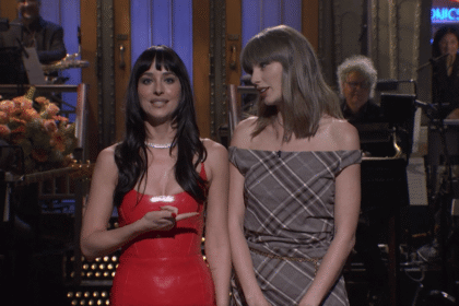 ‘SNL’: Dakota Johnson Confides in Taylor Swift About Dating Musicians