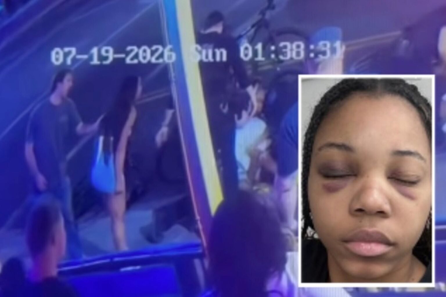 Moment Arizona cops shove a college cheerleader to the ground to arrest her