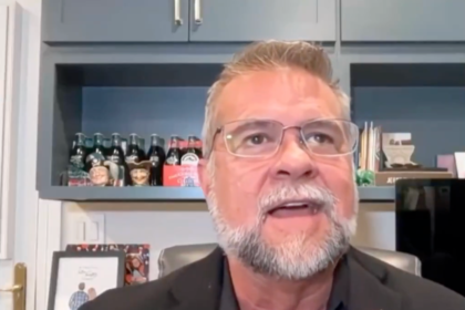 Republican governor nominee who pushed wife into door says she was ‘fake crying’ and he’d do it again