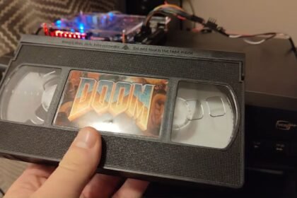 Doom and Super Mario Bros converted into a VHS tape FMV game
