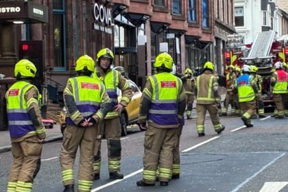Nine fire engines called to Glasgow city centre bar fire