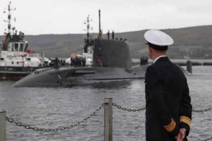 Royal Navy's new attack submarine arrives at Faslane