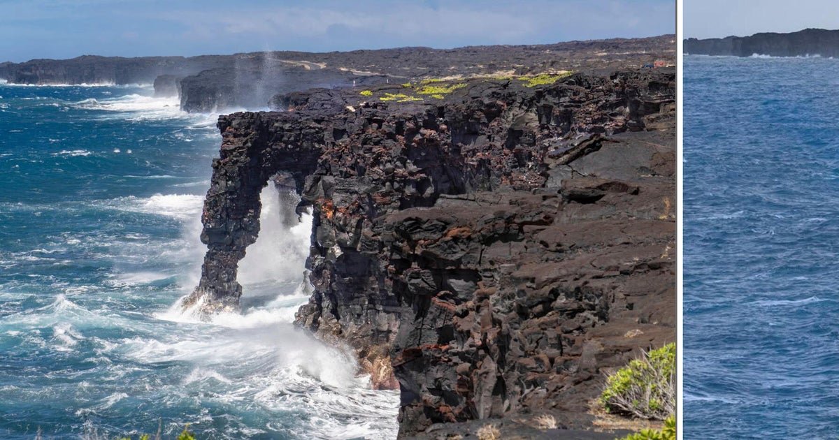 Hawaii sea arch collapses into Pacific Ocean after storms batter island state