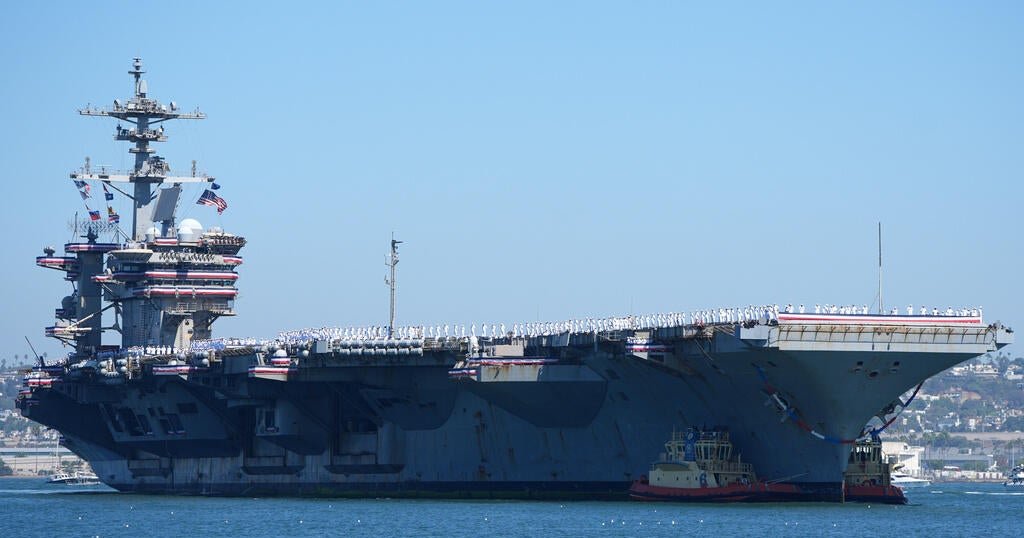 USS Lincoln docks in San Diego, returning home for first time in 321 days