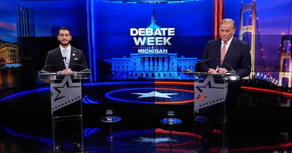 El-Sayed and Rogers toss insults in Michigan Senate debate