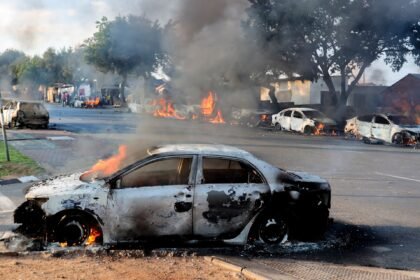 South Africa protests turn violent amid rage over asylum ruling
