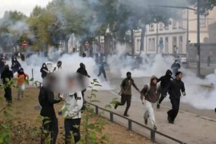 French police clash with student protesters over school improvement demonstrations