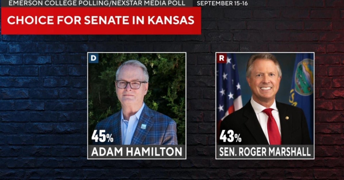 Kansas could send first Democrat to Senate since 1932 as polls shows close Hamilton-Marshall race