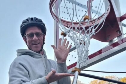 Man on mission to put a net on every basketball hoop in his community