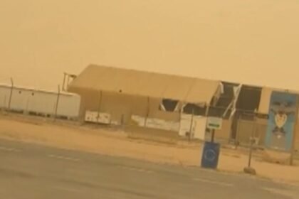 Never-before-seen footage shows Iranian attack on U.S. base in Kuwait amid war