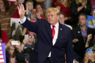 Trump continues midterms push in Alabama as his approval rating nears record low over economy