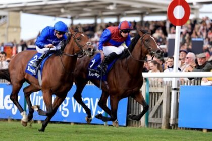 Darkness Falls beats Desert Castle in Dewhurst Stakes