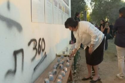 Candles lit in memory of those killed in October 7 attacks